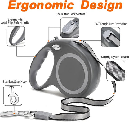 Retractable Dog Leash 26 FT 110 LBS, 26 FT（50-110