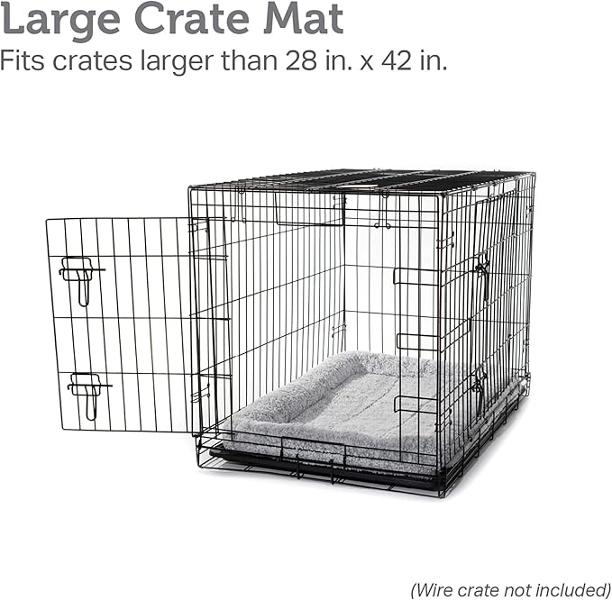 Friends Forever Bolster Dog Crate Mat 42 Inch