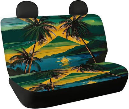 AFPANQZ Jamaica Flag Cloth Backseats Rear Seat Cushion