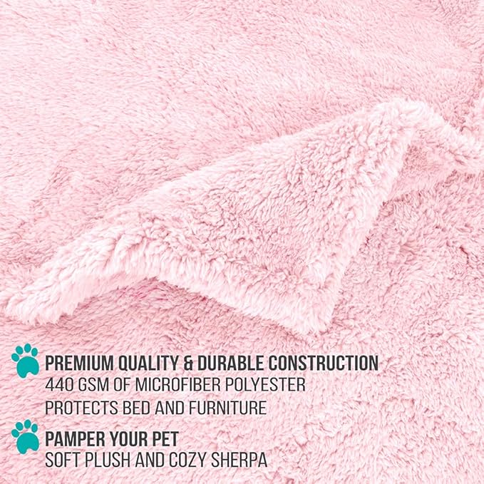 PetAmi Fluffy Waterproof Dog Blanket for Medium Large Dogs 40x60)