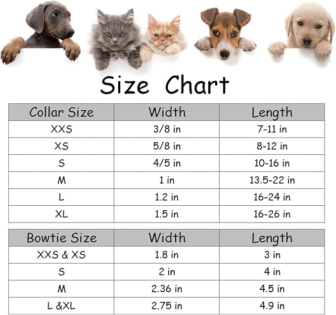 Lionet Paws Halloween Dog Collar with Bowtie 16-26in