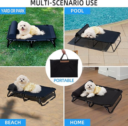 ABE Outdoor Dog Bed,Dog Cot,Dog Beds Large Sized Dog,Raised Dog Bed,Cooling Dog Bed,Elevated Dog Bed,Outside Dog Bed Off Ground,Outdoor Pet Bed (Small)