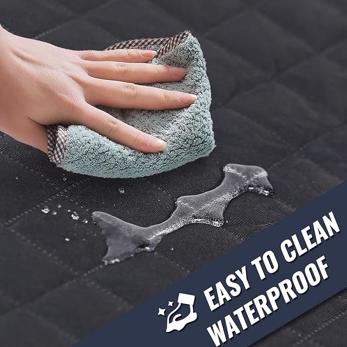 Waterproof Dog Car Seat Cover for Back Seat: Suitable for Small and Large Dogs