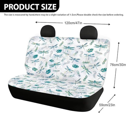 AFPANQZ Dragonfly Car Back Seat Covers Protector Rear Car Seat Cushion Dust and Scratch Proof Dust-Proof Washable Cover Universal Fits Cover for Car
