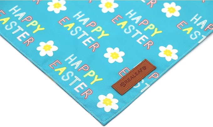 Realeaf Happy Easter Dog Bandanas 2 Pack