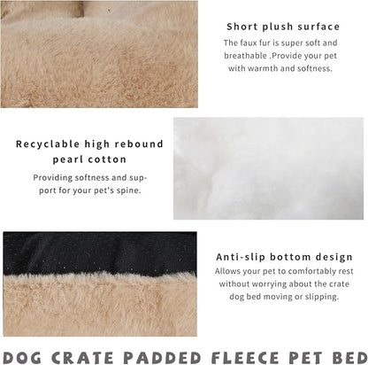 Dog Crate Bed 24 x 18 Washable 25 lbs