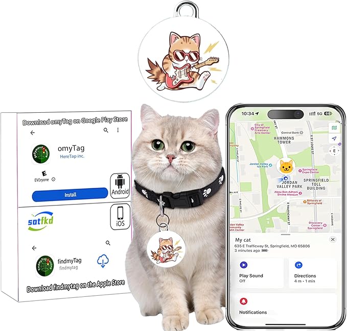 Cat Tracker-Airtag Cat Collar-Cat Tracker Collar-Pet Tracker