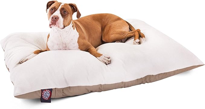 36x48 Khaki Rectangle Pet Dog Bed By Majestic Pet Products Large