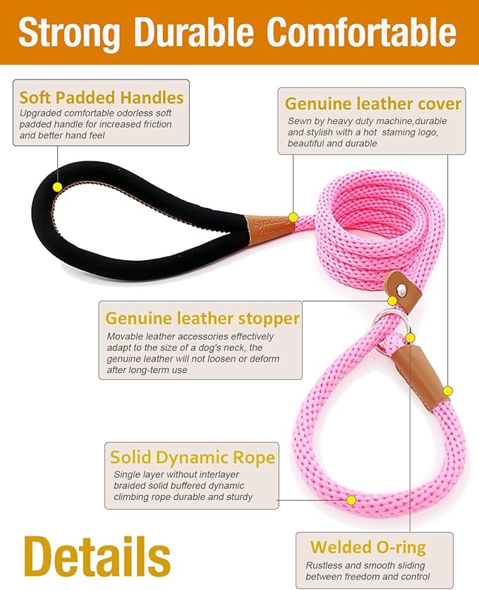lynxking Dog Leash Slip Lead 5 6 8