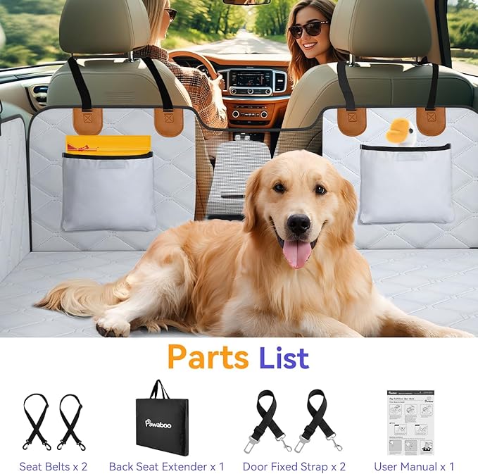 Back Seat Extender for Dogs 400lbs, Hard