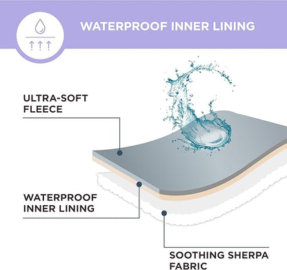 Lesure Waterproof Puppy Blanket for Small Dogs 3D Textured