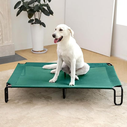 pettycare Elevated Outdoor Dog Bed 85 lbs,Green