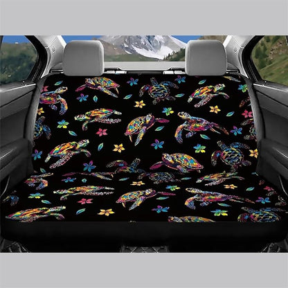 AFPANQZ Sea Turtle Design Car Back Seat Covers Protector Rear Car Seat Cushion Dust and Scratch Proof Universal Fits Car
