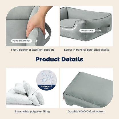 Miguel Outdoor Waterproof Cat Bed With Side 25 inch