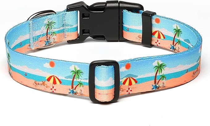 Adjustable Dog Collar with Patterns