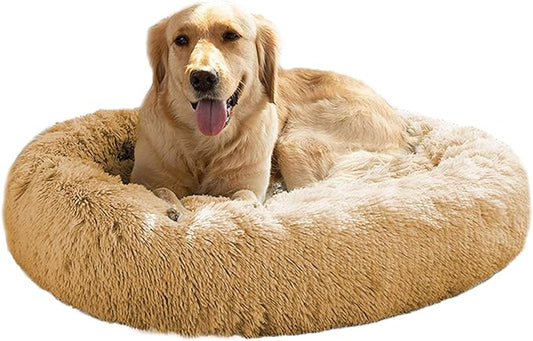 MFOX Calming Dog Bed (L/XL/XXL/XXXL) for Medium and 25/35/55/100lbs
