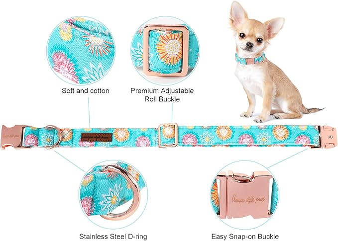 Sunflower Summer Dog Collar