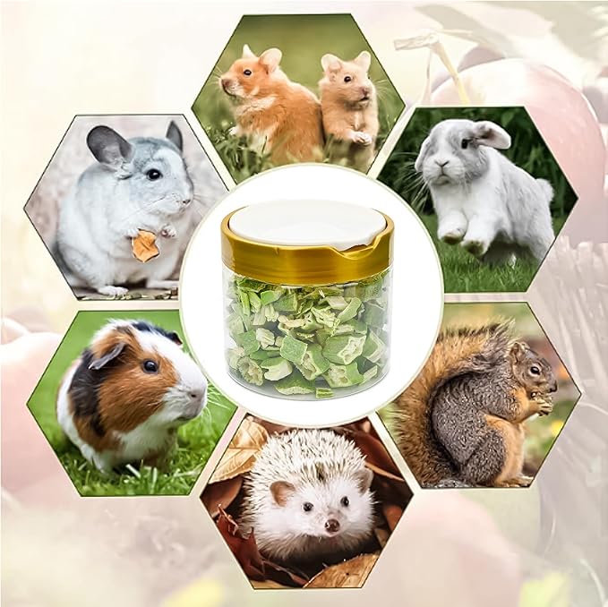 Hamster Snack & Treats - Freeze Dried Okra, Small Animal Natural Treat for Dwarf Hamster Guinea Pig Chinchilla Gerbil Mice Birds and Other Small-Sized Pet (Okra)