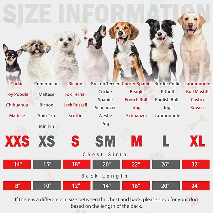 SCENEREAL Fleece Dog Pajamas for Small Medium Large Dogs