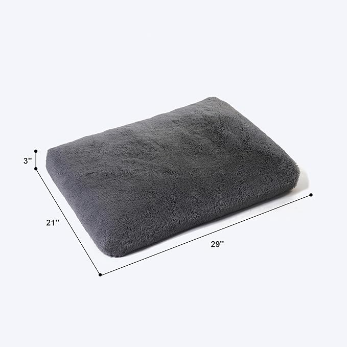 Plush Dog Crate Bed 29"x21")