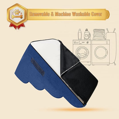 PAWSCART Dog Stairs for Small Dogs 19.6” H 30D Material 4-Step Dog