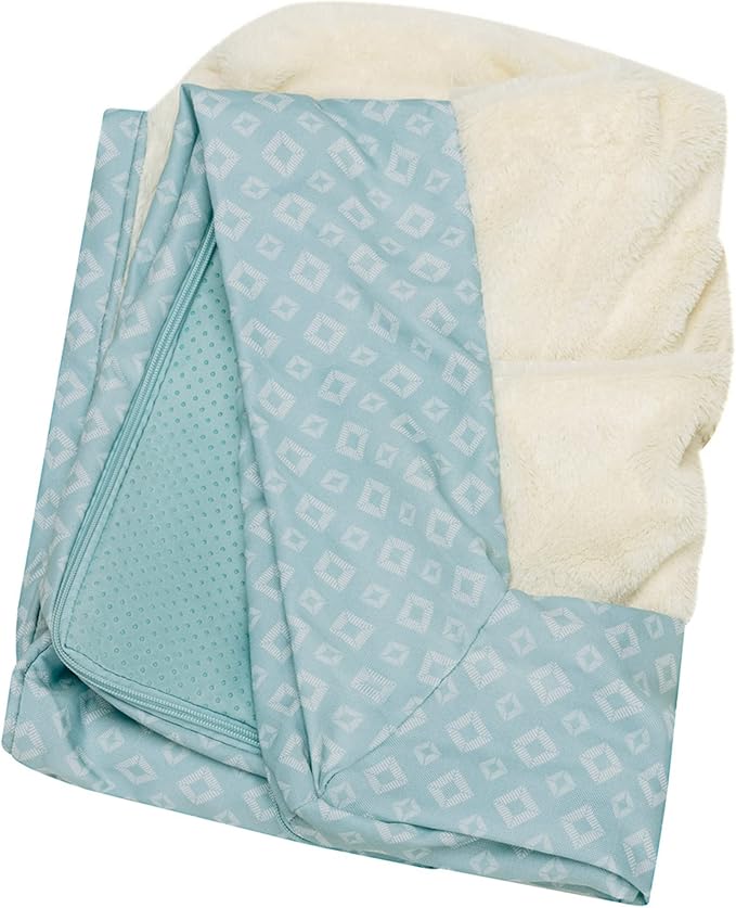 Furhaven Replacement Dog Bed Cover Plush & Diamond Print Nest Top Sofa-Style