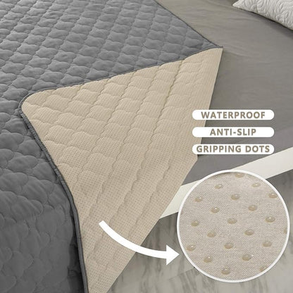SPXTEX Dog Bed Cover Washable Pee Pads Dog Blankets for Puppy Large Dog Cat 1 Piece（82"x82",Light