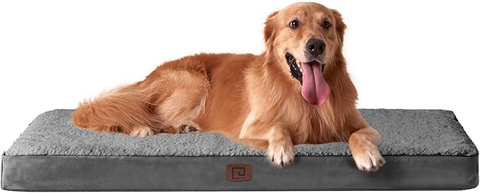 EHEYCIGA Orthopedic XL Dog Beds for Extra Large Dogs with Removable Washable Cover for Crate 41x27