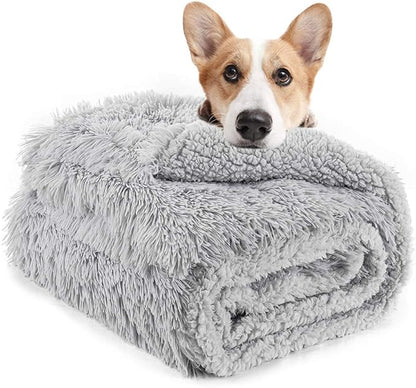 LOCHAS Luxury Fluffy Dog Blanket 30''x40'' Light