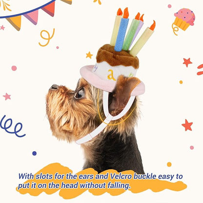 Namsan Holiday Pet Costume Cat Birthday Hat Small Dog Birthday Cake Hat Dog Birthday Party Supplies