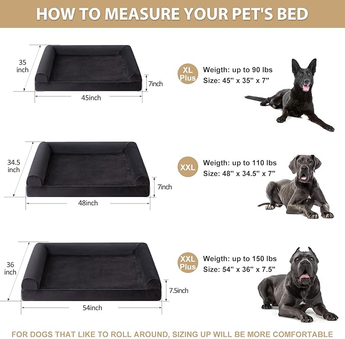 BFPETHOME XL Dog Beds for Extra Large Dogs