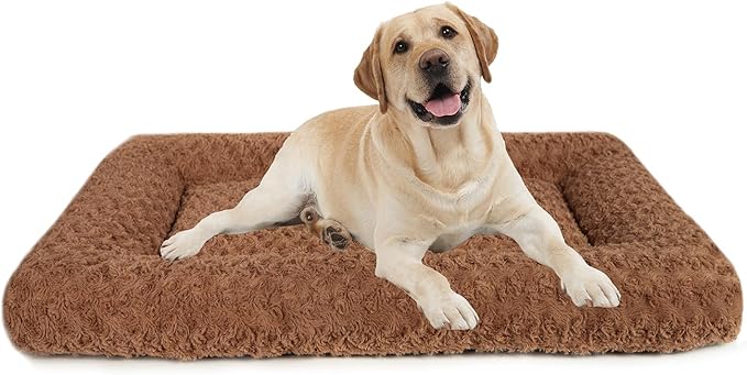 Dog Beds Crate Pad for Medium (41"x27"Brown)