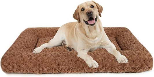 Dog Beds Crate Pad for Medium (41"x27"Brown)