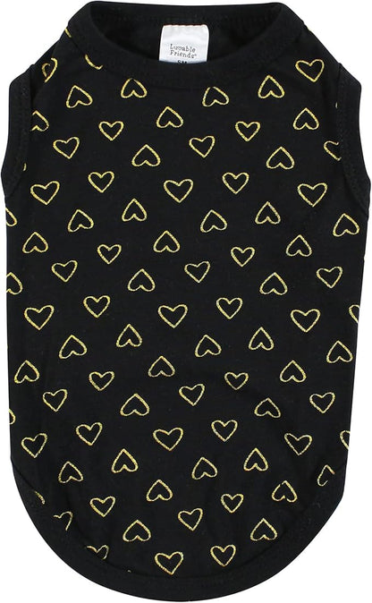 Luvable Friends Dog Pet Dog and Cats Cotton T-Shirts 2pk