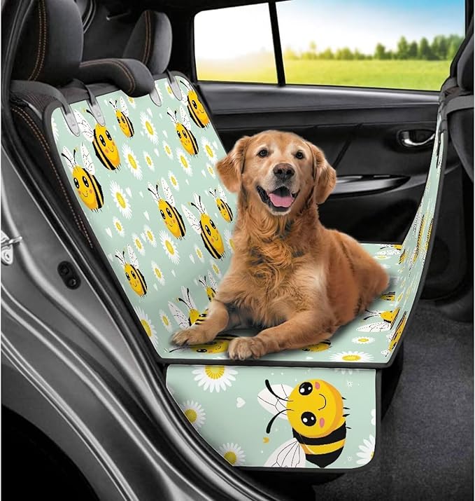 AFPANQZ Honey Bee Dog Cat Seat Cover