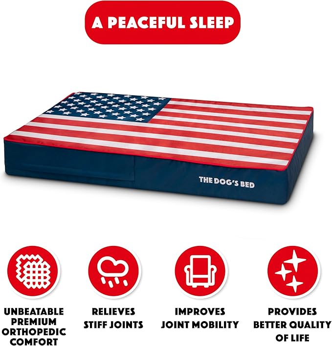 The Dog’s Bed Orthopedic Memory Foam Dog Bed 46x28, Pain