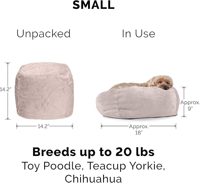 Furhaven Soft & Cozy Dog Bed for Small Dogs 20 lbs