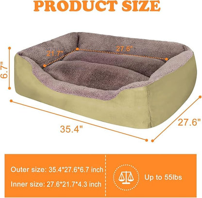 PUPPBUDD Dog Beds for Medium Dogs