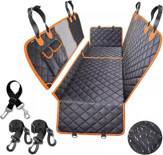 6 in 1 Split Dog Car Seat Cover for Back Seat 100% Waterproof 6 in 1)