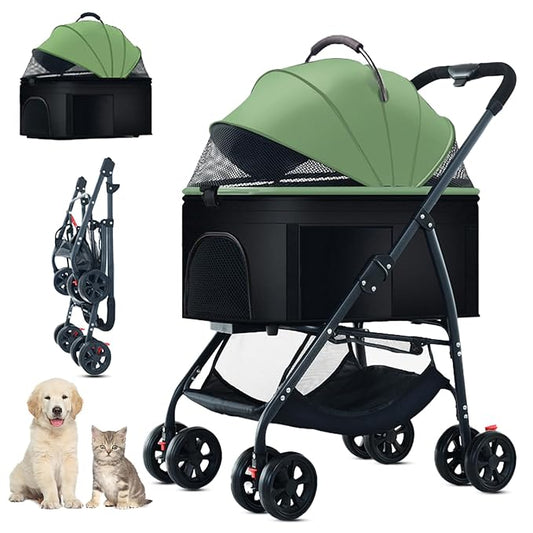 3-in-1 Pet Dog Stroller 55lbs, Dog