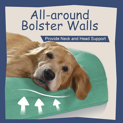 Orthopedic Washable Large Dog Bed: XXLarge Dog Bed Bolster Waterproof
