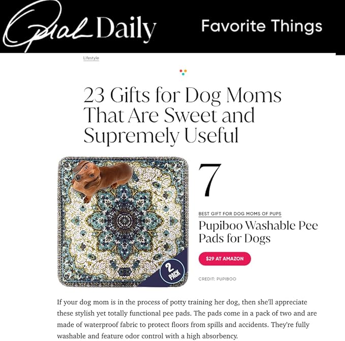 Washable Pee Pads for Dogs 100% Waterproof,