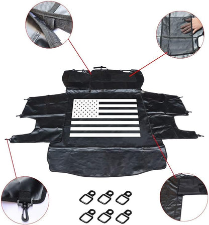 Rear Cargo Pet Seat Proof Covers Dog Seat 2007-2018 Jeep 2018-2024 Jeep 4-Door 600D