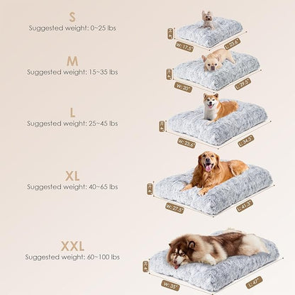 EHEYCIGA Fluffy Dog Crate Pad