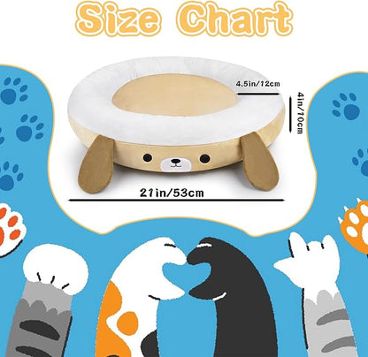 Calming Dog Bed & Cat Bed 21inch Cute