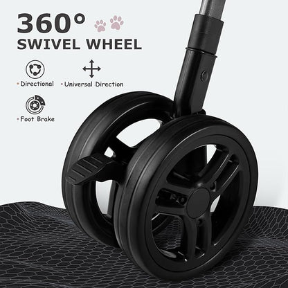 SWITTE Dog Stroller for Small Medium Dogs 4 Universal