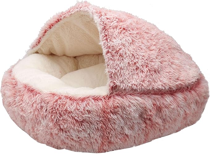 Cat Beds for Indoor Cats Cave & Calming Dog Beds 24inBean Mush