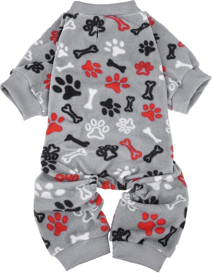 SCENEREAL Fleece Dog Pajamas for Small Medium Large Dogs