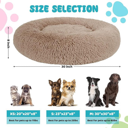 Calming Dog Bed 30x30in)