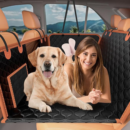 Hard Bottom Dog Car Seat Cover for Back Seat